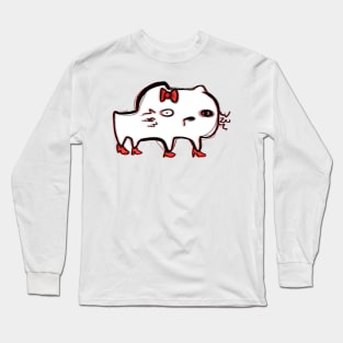 kitty on drugs Long Sleeve T-Shirt